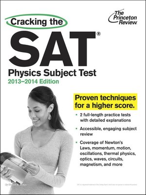 cover image of Cracking the SAT Physics Subject Test, 2013-2014 Edition